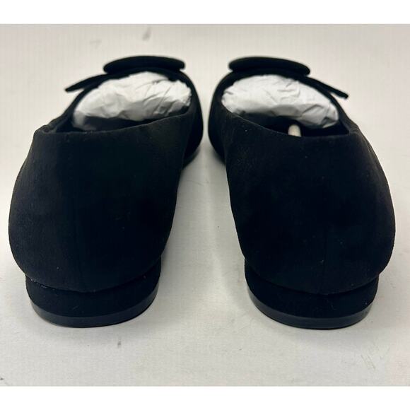Anne Klein Kalea Ballet Flat Black Suede Size 7.5 M NWT - Picture 6 of 9